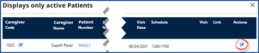 Caregiver Schedule